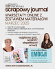 MARZEC 2025 - Scrapowy journal warsztaty online z zestawem materiałów 