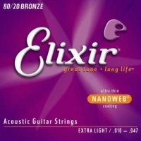 Elixir NanoWeb Bronze Extra Light 10-47 Struny do gitary akustycznej