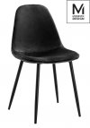 Krzesło LUCY czarne-welur