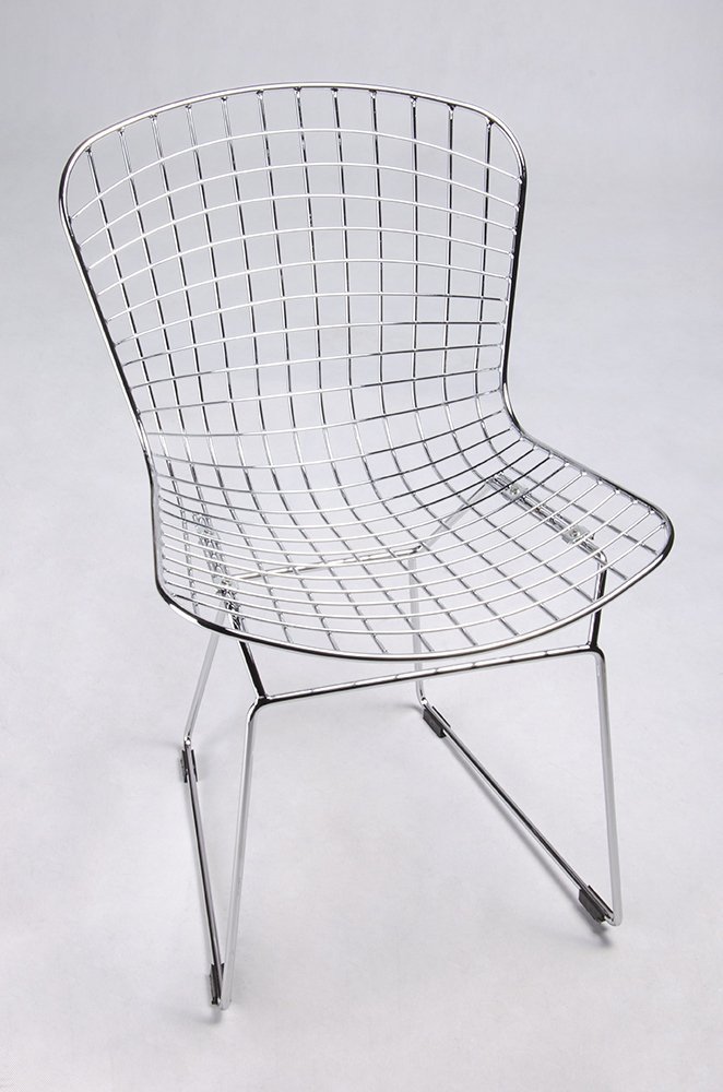Krzesło NET SOFT chrom/czarna poduszka