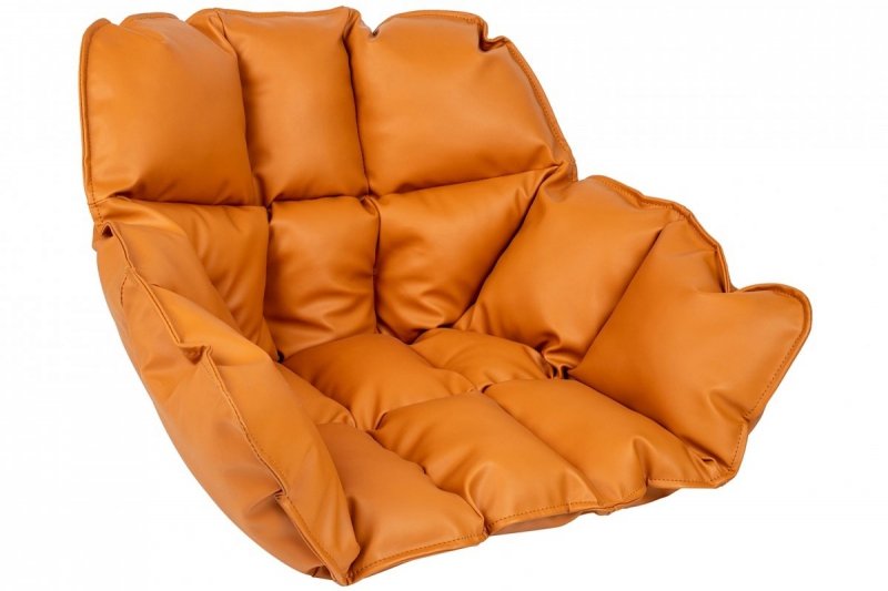 Krzesło obrotowe SHIBA brązowo-czarne poduszka