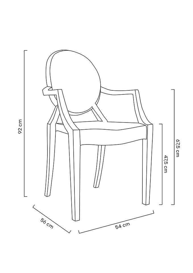 Krzesło LOUIS_wymiary