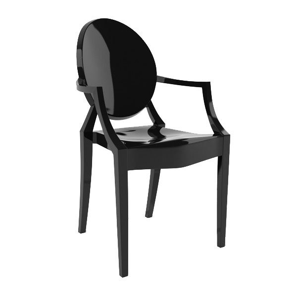 Krzesło LOUIS czarne