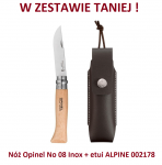 Nóż Składany Opinel No 08 Inox w zestawie z etui ALPINE 002178