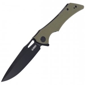 Nóż Kubey Raven Green G10, Dark Stonewashed AUS-10 (KB245I)