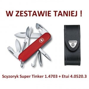 Scyzoryk Victorinox Super Tinker Czerwony w zestawie z etui