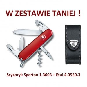 Scyzoryk Victorinox Spartan Czerwony w zestawie z etui