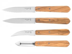 Opinel Zestaw Essentials Olivewood Box Set