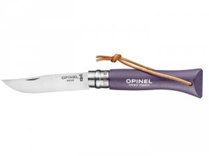 Opinel Nóż Colorama 06 Violet rzemień 002204