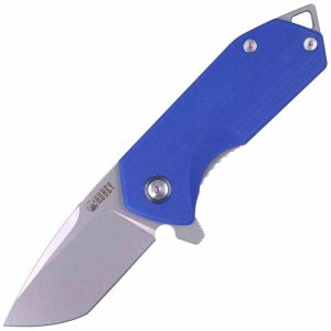 Nóż Kubey Knife Campe, Blue G10, Sandblast D2 (KU203D)