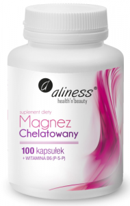 Aliness Magnez Chelatowany 720mg + B6 x 100 kaps.