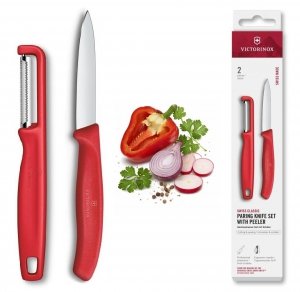 Zestaw Victorinox Nóż do Warzyw i Owoców 8 cm + Obieraczka - 6.7111.21C1