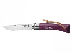 Nóż Składany Opinel No 07 z rzemykiem Plum