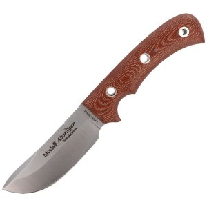 Nóż Muela Full Tang Bushcraft Brown Canvas Micarta, Satin 1.4116 (ABORIGEN-12C)