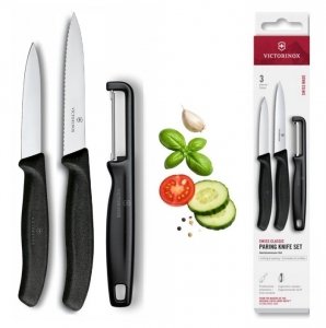 Zestaw 2 noży do warzyw i owoców Swiss Classic z obieraczką Victorinox 6.7113.33