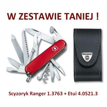 Victorinox Scyzoryk Ranger 1.3763 w zestawie z etui