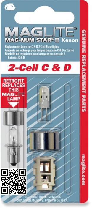 Żarówka Maglite xenon 2C , 2D LMXA201