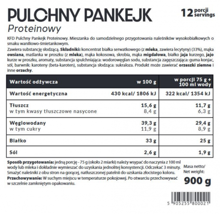 KFD Pulchny Pankejk 900 g Waniliowo-śmietankowy