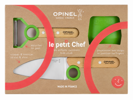 Zestaw Opinel Le Petit Chef nóż + obieraczka 003113