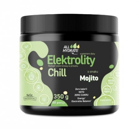MEDICALINE ALLHydrate Elektrolity CHILL smak Mojito 350 g 50 porcji