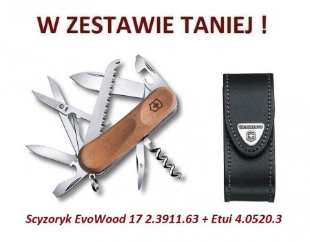 Scyzoryk Victorinox EvoWood 17 w zestawie z etui