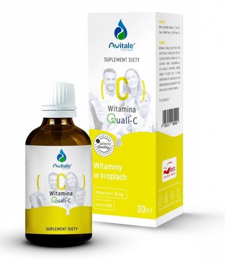 Aliness Avitale, Witamina C Quali-C® 16 mg (kwas L-askorbinowy) 30 ml