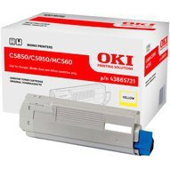 Toner Oki do C-5850/5950, MC560 | 6 000 str. | yellow