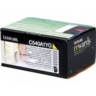 Kaseta z tonerem Lexmark do C540/543/544/546 | zwrotny | 1 000 str. | yellow