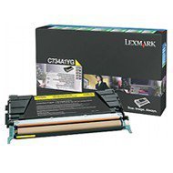 Kaseta z tonerem Lexmark do C-734/736 | zwrotny | 6 000 str. | yellow