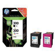 Zestaw dwóch tuszy HP 300 do Deskjet D1660/2560/5560 | 200(BK), 165(COL) | CMY/K