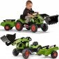 Falk Traktor Claas z Przyczepą i Łyżką na pedały 