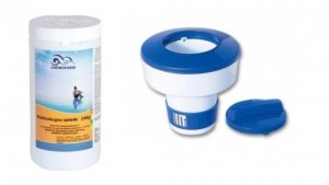 Tabletki multifunkcyjne 200g /1kg + duży pływak basenowy
