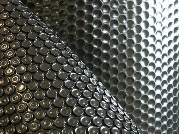 Płachta solarna okrągła 7 m czarna 360 mic