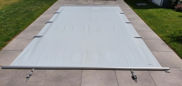 Przykrycie bezpieczne - model standard - owalny - do basenu 9 x 5 m