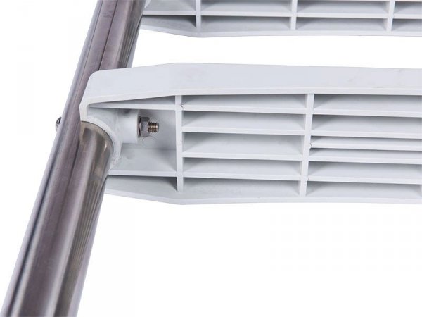 Drabinka standard 4-stopniowa ze stali nierdzewnej z plastikowymi stopniami
