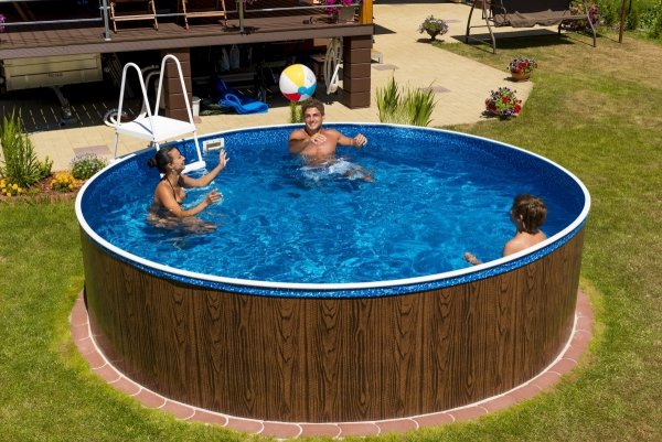 Basen kanadyjski Miami 4,6x1,2m Premium z inwerterową pompą ciepła Mr. Eco 5kW i bypassem