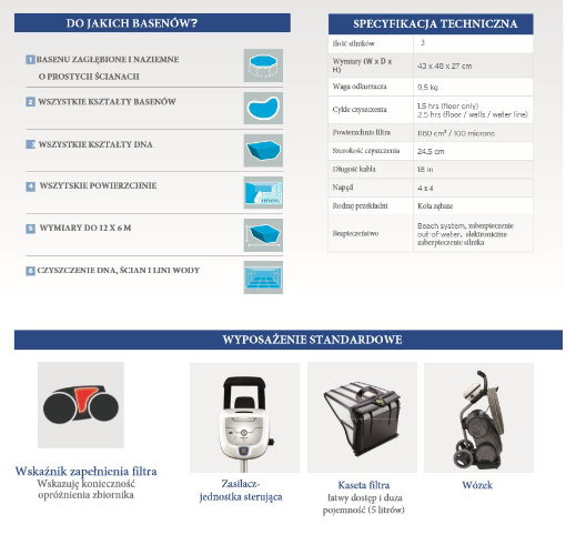 Odkurzacz automatyczny ZODIAC Vortex OV 5300 SW - OUTLET