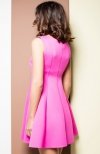 Katrus K255 sukienka różowa tył