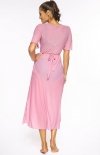 Długa tunika plażowa Hilda Soft Pink M-568 tył