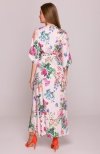 Stylove S405/1 sukienka kopertowa maxi we wzór tył