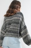 Oversizowy sweter multikolot F1163 tył