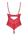 Obsessive Ingridia czerwone body damskie-2