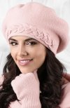 Kamea Bolzano beret damski różowy