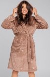 Italian Fashion Arte szlafrok damski z kapturem przód