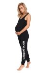 Dresowe spodnie ciążowe czarne SPO.4238-2