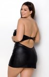 Passion Celine skórzana mini sukienka tył