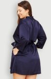 Mona satynowy szlafrok plus size tył