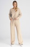 Figl M986 beżowy dres damski 