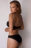 Kinga BC-1167 Expert Bra biustonosz bardotka czarna tył