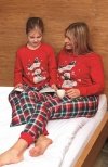 Cornette Young Girl 592/172 Snowman świąteczna piżama dziewczęca 